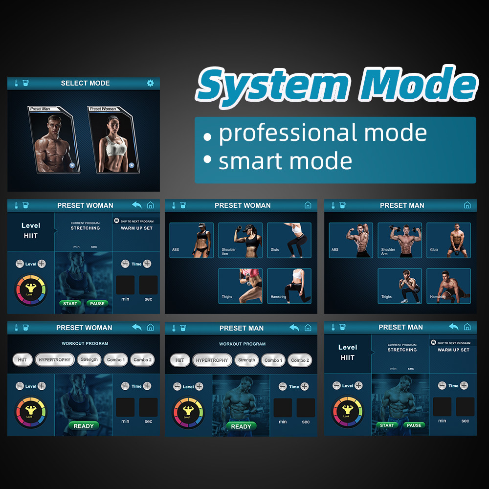 New Technology Hi-EMT Body Sculpting 7 Tesla Sculpt 4 Handles Ems Body Sculpting Slimming Machine