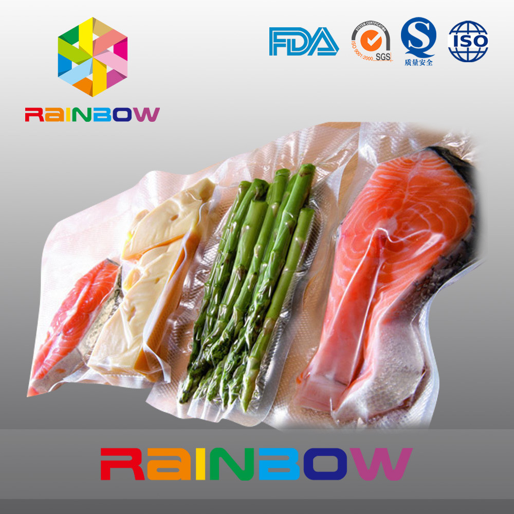 PET / PE roll food saver bags , vacuum seal storage bags food packaging