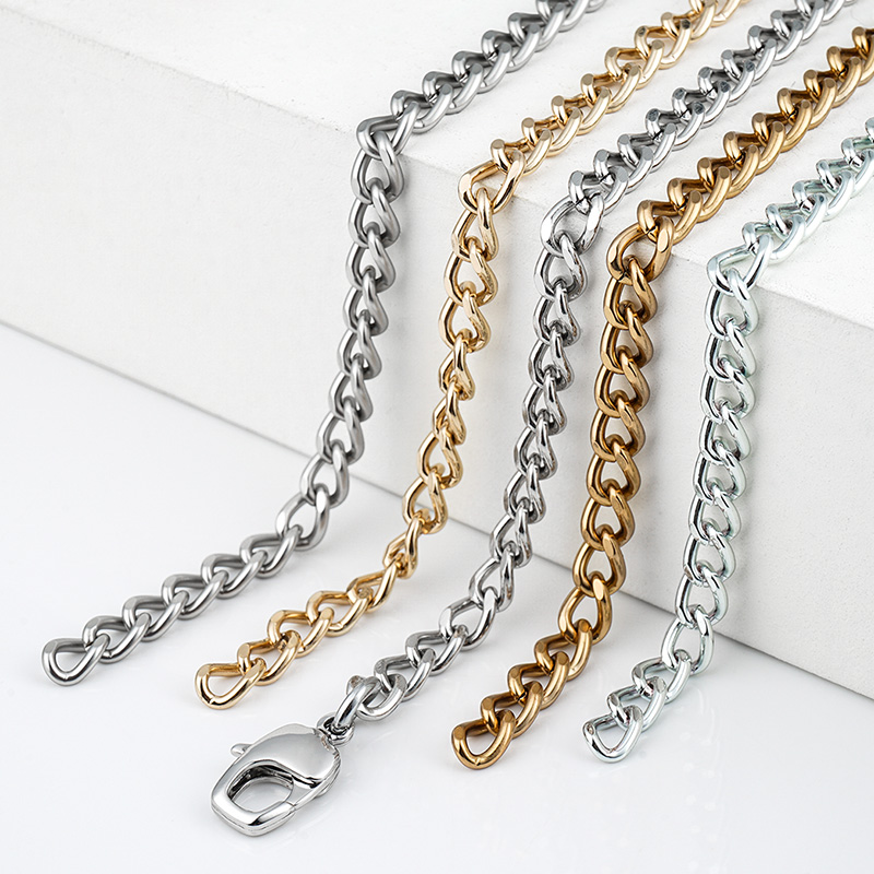 Eco-friendly Metal Purse Bag Chain Strap Handles for Long Bronze Chain Handbag Accessories