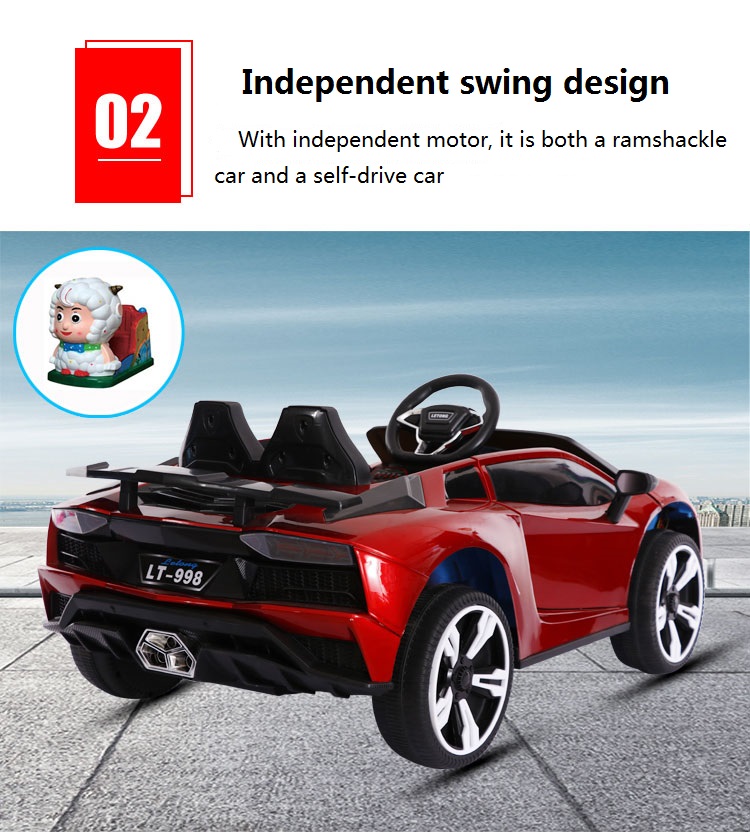 390 Motor Dual-Drive Electric Ride On Car for Kids Multifunctional and Versatile 12V