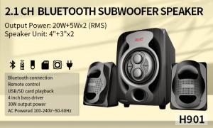 China Remote Control 2.1 Subwoofer Speakers Bluetooth Audio Speakers 20Hz-20KHz on sale
