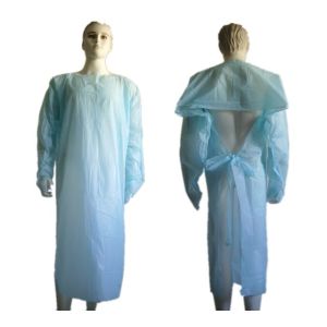 Buy cheap Customizable Clear Disposable Plastic Gowns Medical Clothing Anti Blood from wholesalers