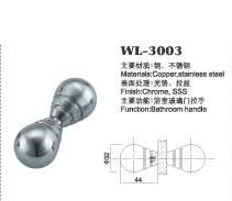 Quality shower door hardware shower door knob WL-3003 Dia.32x44mm glass door handle wholesale