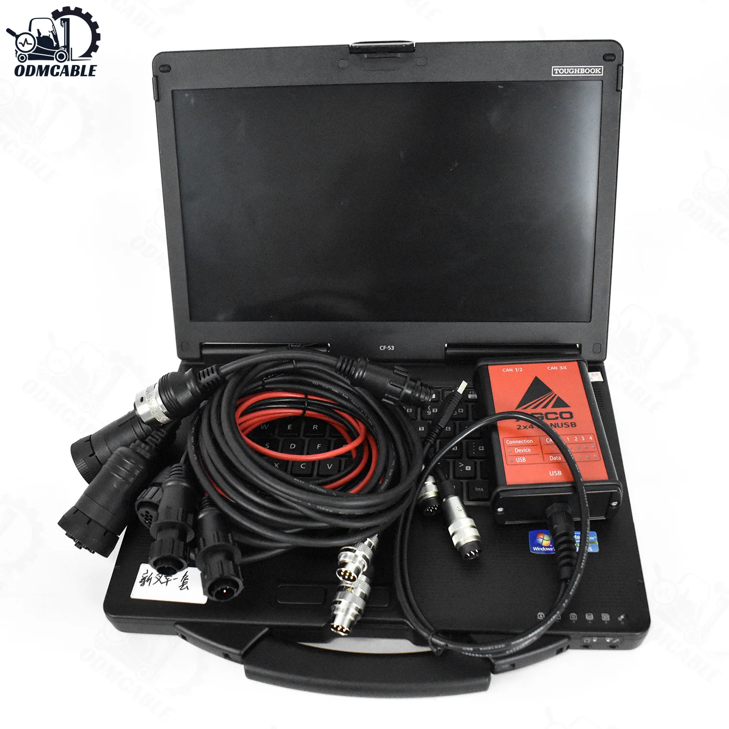 2024 Electronic Diagnostic Tool For AGCO CANUSB EDT Interface Heavy Duty Agricultural Diagnosis Scanner+CF53