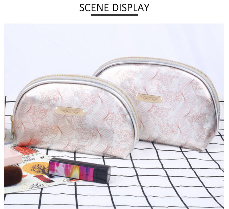 Half Moon Waterproof Cosmetic Beauty Bag Travel Handy Organizer Pouch