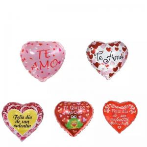 Quality Wholesal New Type 18 inch heart-shaped Spanish Foil Balloons Party Decoration Festival Mothers