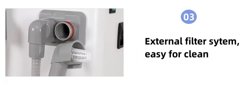 Exclusive Factory Portable Dental Suction Unit | High-Performance Mobile Dental Equipment | Silent Auto-Drain Dental Suction System