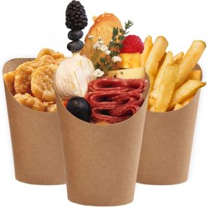 Food Grade Potato Chips Food Packaging Boxes Wholesale Kraft Cardboard Take Away