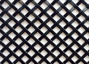 Quality SS304 Antiwear Black Powder Coated Mesh Decorative For Building Structures wholesale