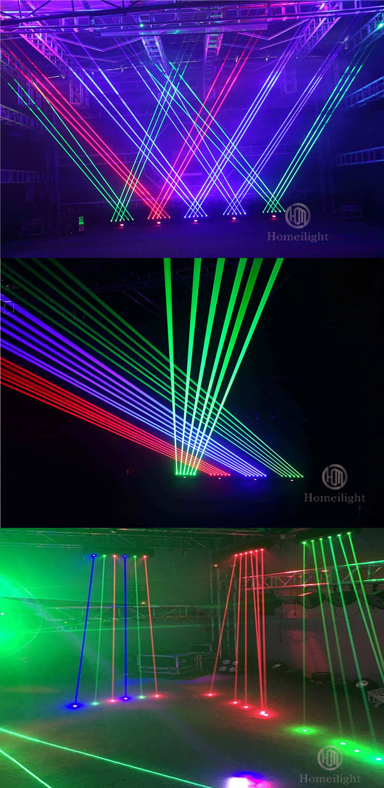 Wedding Event DJ Equipment Party Disco Interactive Single Color Laser Light with 6 Eyes