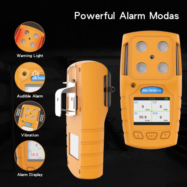 4 In 1 TFT Portable Multi Gas Detector With Strong Performance Snesors
