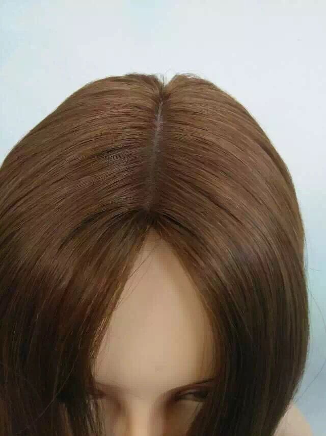 10 Inches Omber Color Brazilian Virgin Hair Jewish Wigs Silky Straight
