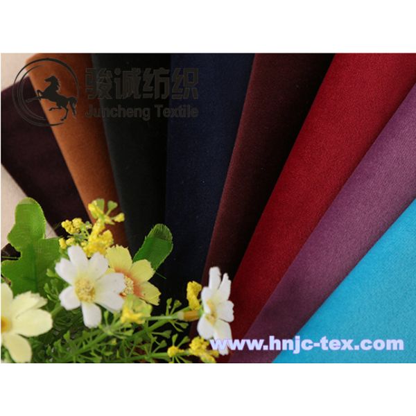 Exquisite and soft handle velvet for apparel fabric with various color