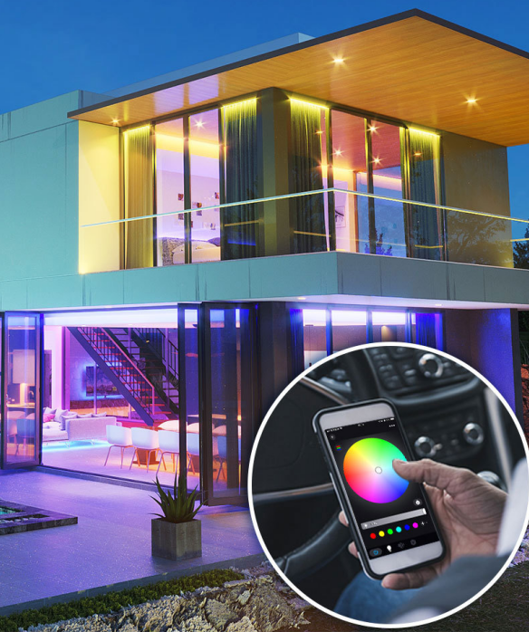 Wifi Rgbw LED Strip Smart Controller Supporting Voice Timing Switch Music