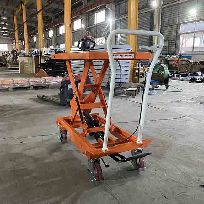 Portable 150kg Single Scissor Small Hydraulic Scissor Lift Max Height 29.72in