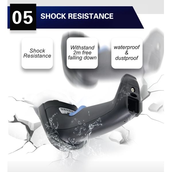 Cost-Effective Wired Omni-Directional Portable 1D bar Code Laser Reader Handheld Barcode Scanner