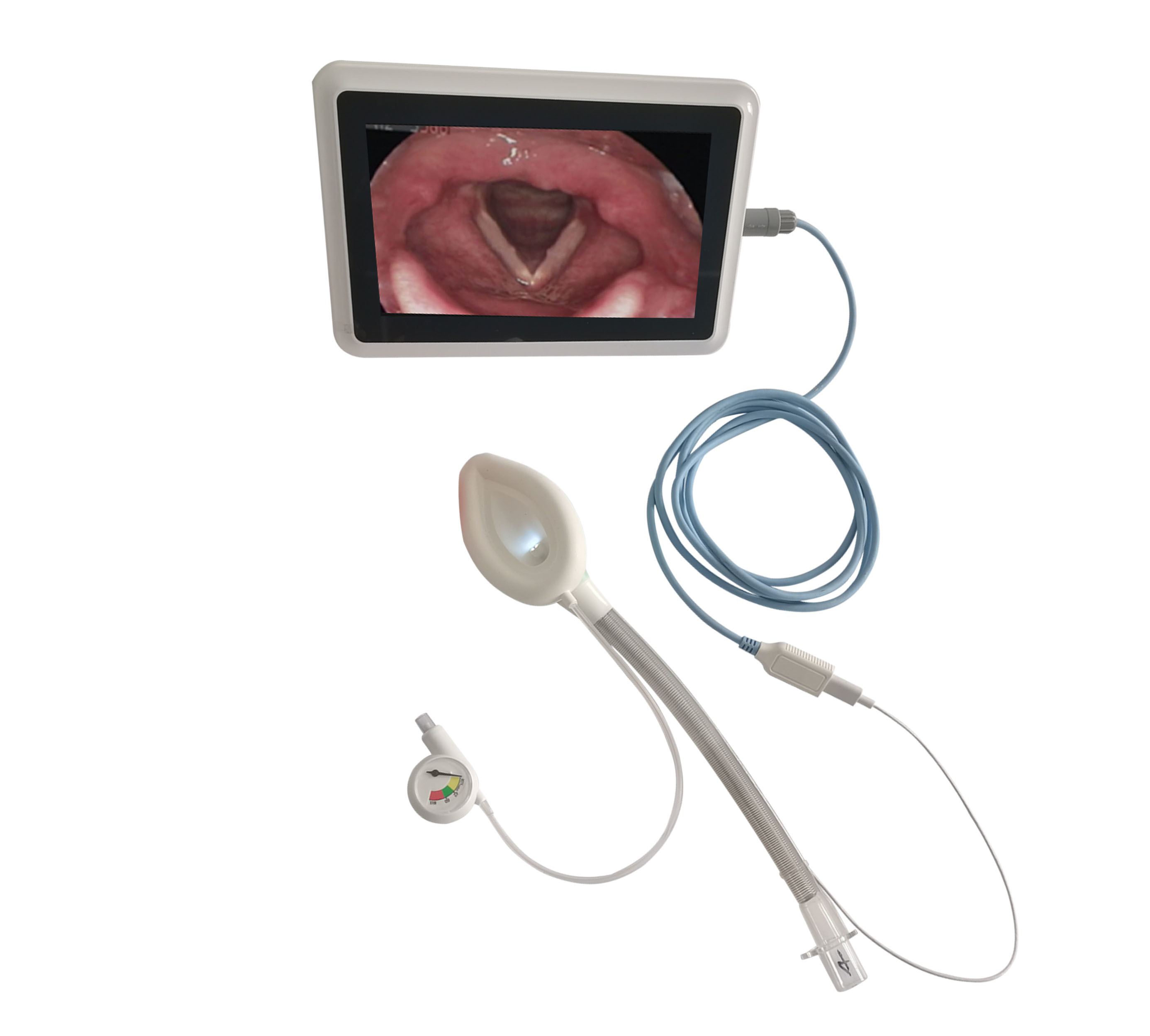 Visual Reinforced Silicone Larygeal Mask Airway Tube 3.0# With Built-In Camera