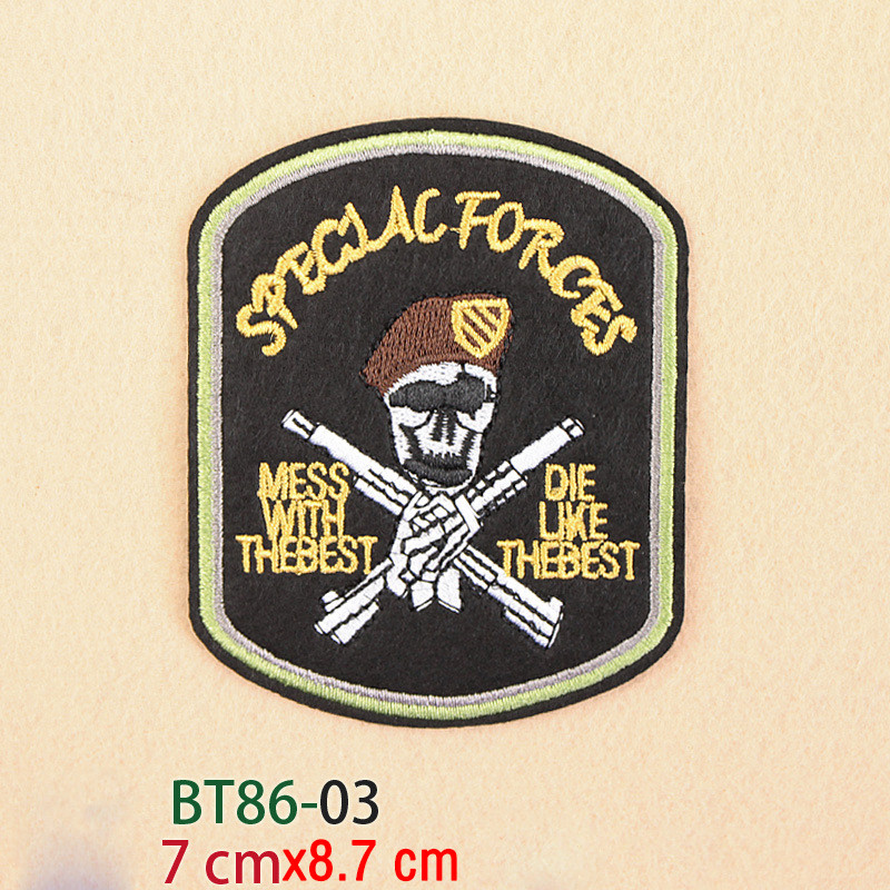 Custom Decorative Clothing Patches Embroidery Armband Fabric Uniform Security Type