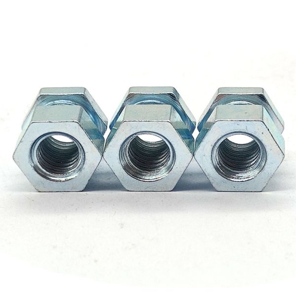 Customized Zinc Plated Nuts Electroplated Hexagon Head Nut Blue White