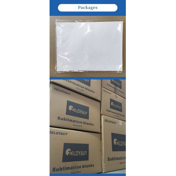Wholesale Sublimation Blanks Flax Placemat Personalized Custom Linen Mat logo Christmas Gift Decoration