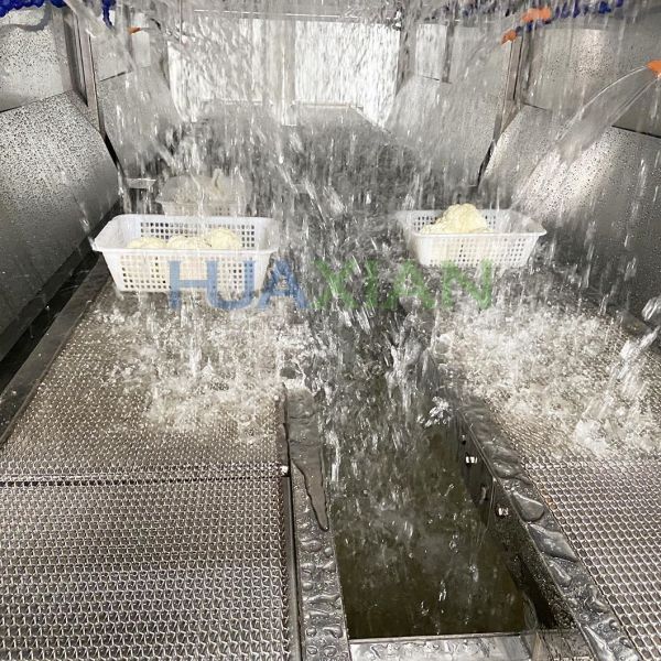 Cherry Precooling Stainless Steel Hydro Cooler with Automatic Conveyor Belt
