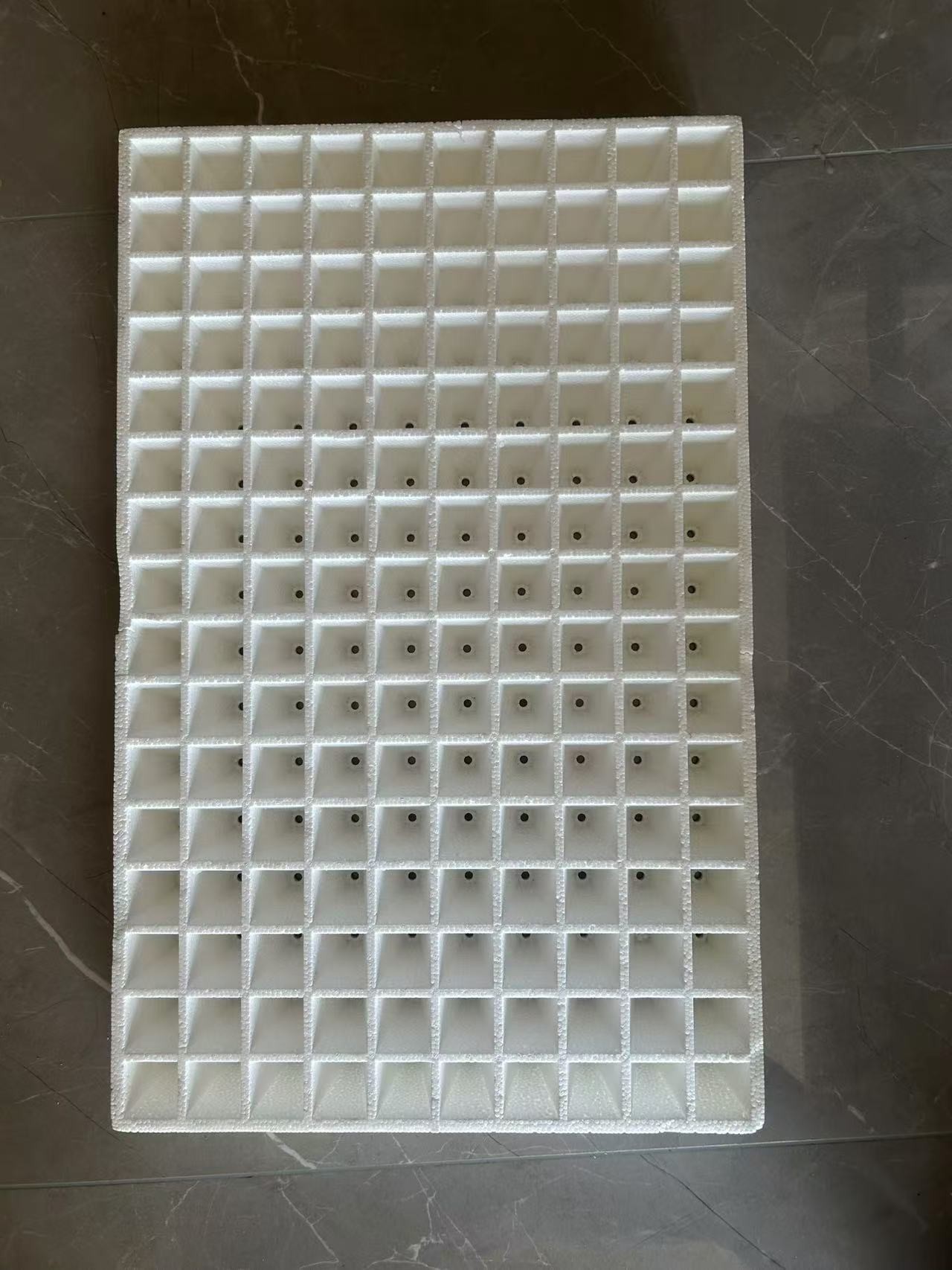 Foam seedling tray tray Vegetable seedling tray hydroponic tray tray White foam traypepper seedling tray wholesale floating foam board water planting