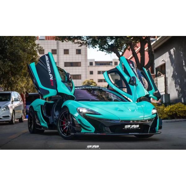 For McLaren P1 Body Kit P1 Upgraded GTR Style Front and Rear Bumper Spoilers Carbon Fiber Body Kit