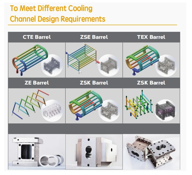 HIP Machining Plastic Machine Feed Barrels LS135 Alloy Steel Cylinder Twin Screw Extrusion