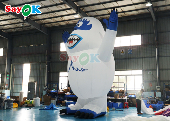 Holidays Led Lighting Inflatable Snow Monster Snowman Airblown Monster Toy For Outdoor Decoration