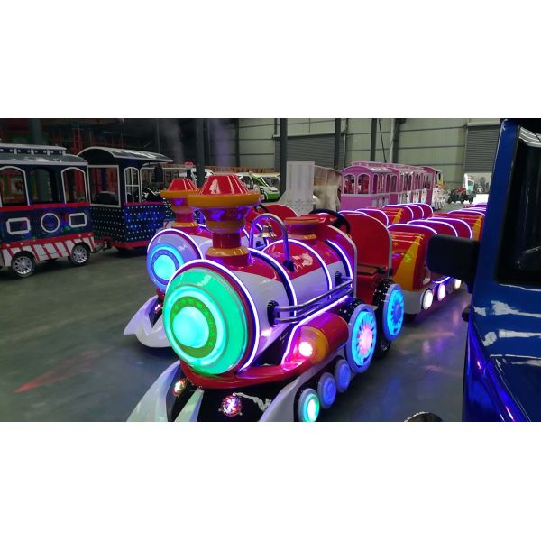 Handsome toot electric trackless train FRP Power 1.2KW 13 SEATS