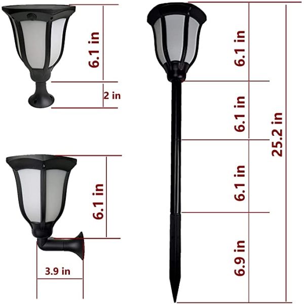 WINXU Patio Courtyard Solar LED Garden Lights Hanging Or Dining Table 3.7V 2000mAh