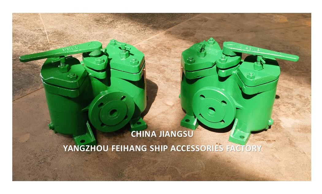Duplex Oil Strainer Model A25-0.40/0.22 Cb/T425-94 Duplex Oil Filter For Lube Oil Pump Suction Filter
