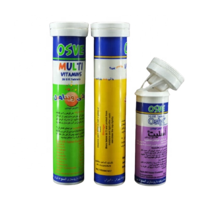 2024 Pp Packing Multivitamin Effervescent Tablet Tube Empty Customization Top Seller