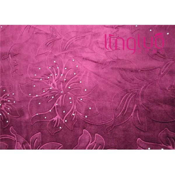 Factory Direct Italian Velvet Upholstery Fabric Diamond Decoration Embossed With TC Cloth