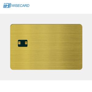 China WCT Wisecard Stainless Steel Metal Blank Card Custom Precision Etched Name Tag on sale