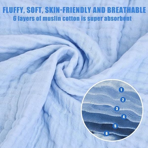 Ultra Soft Breathable Newborn Hooded Bath Towel Infant Towel Set