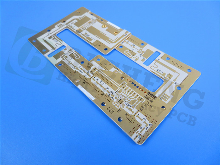 31mil RF-60A Double Sided 1oz Immersion Gold PCB With White Silkscreen