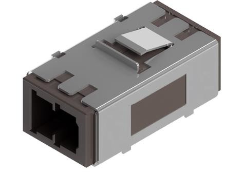 MU Fiber Optic Adapter , Small Form Factor Connector Push Pull Style