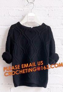 China First choice elegant new knitted kids long girls pullover sweater, Appealing look trendy designs for children pullover s on sale