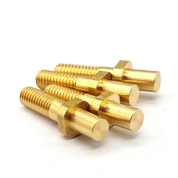 High Precision Brass Turned Parts Conductive Conductive CNC Milling Brass Parts Anodized