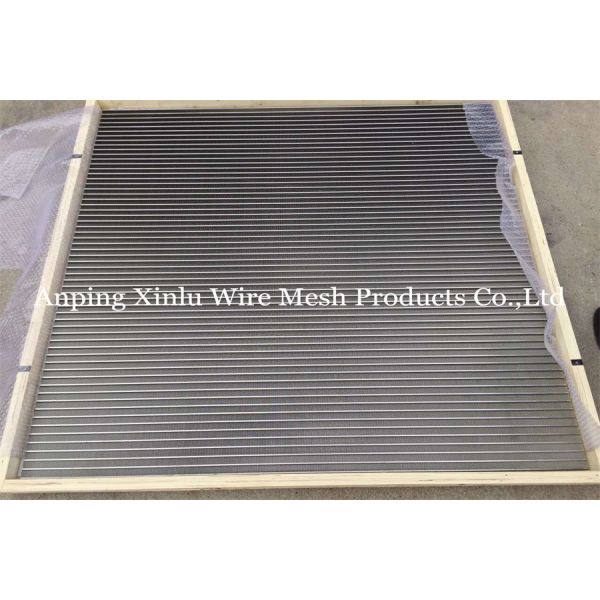 Stainless Steel Slotted Vee Wedge Wire Screen Panel Electric Resistance Welding