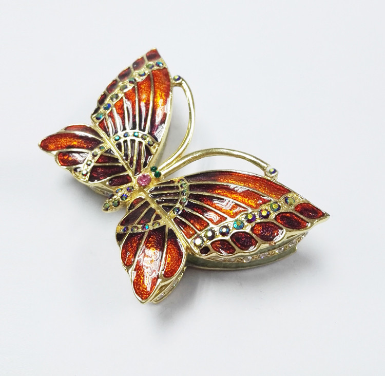 Butterfly Design Luxury Metal Jewelry Box Newest Promotional Box for Jewelry