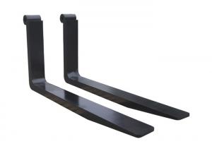 China Industrial Forklift Spare Parts Fork Attachments Black Color Customized Size on sale
