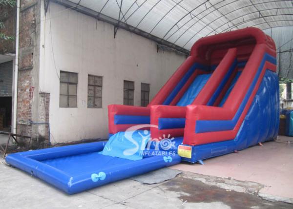 Cheap Kids Parties Commercial Inflatable Pool Slides with 0.55mm pvc tarpaulin material from Sino Inflatables for sale