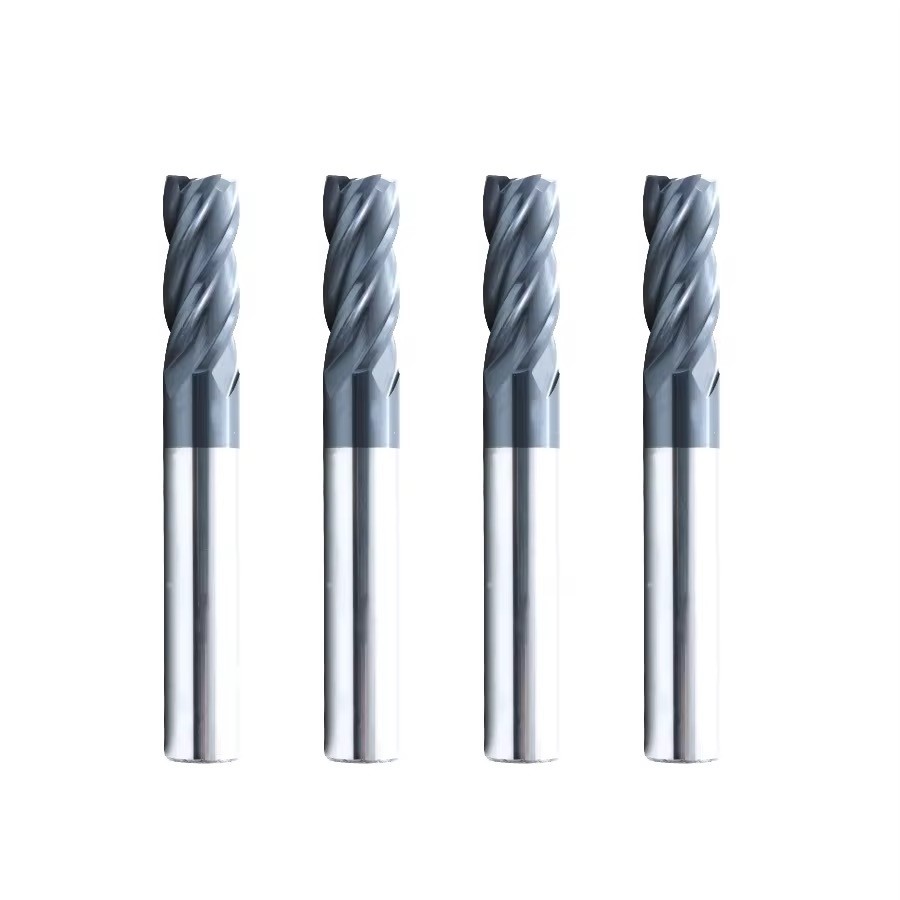 Solid Carbide Graphite Deep Groove Round Nose End Mill for General High Speed Cutting