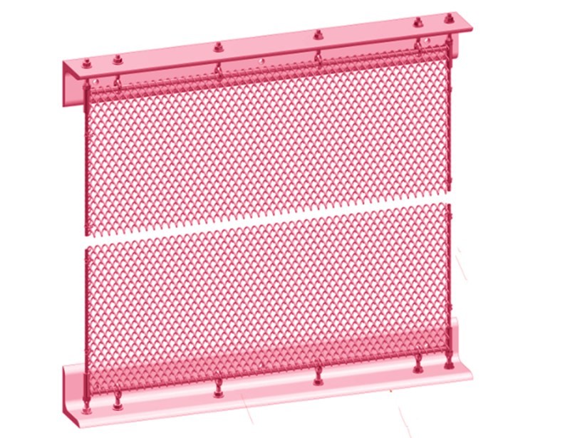 0.8MM Dia 4mm Decoraive Metal Mesh Curtain, Metal Coil Drapery for Wall Covering