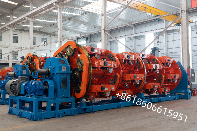 Cage Type Wire And Cable Stranding Machine High Speed Planetary Structure 630-6+12+18+24