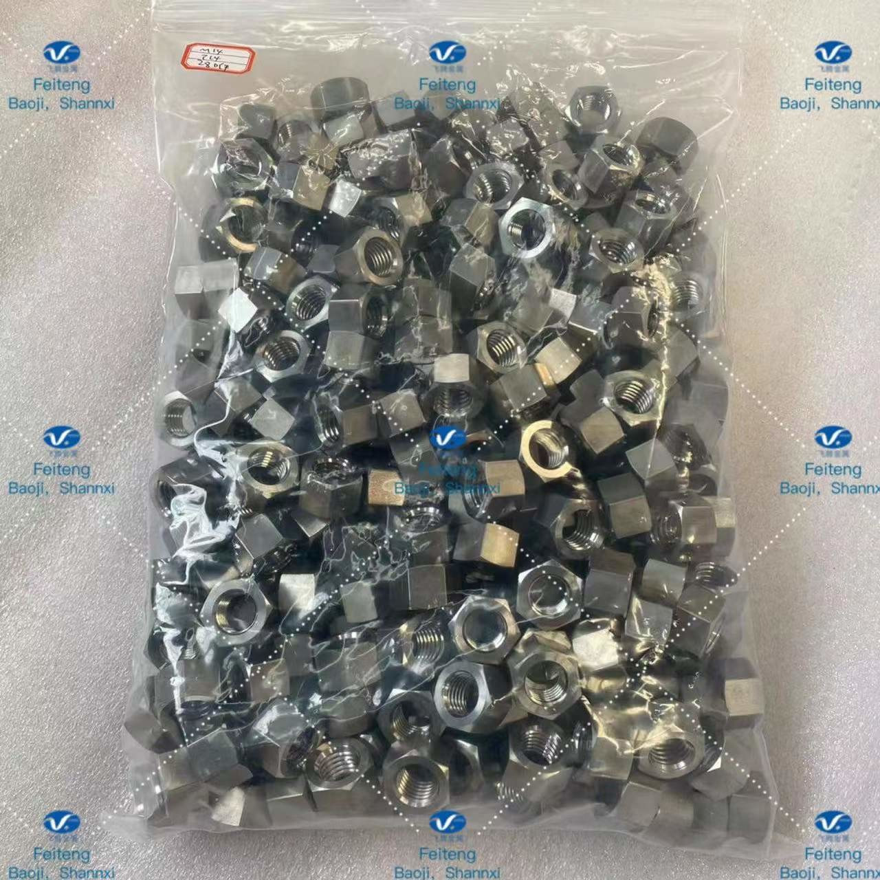 Quality GB6175 Gr5 M14 Titanium Fasteners Metric Hexagonal Nut wholesale