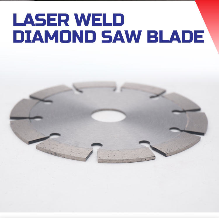7/8IN Arbor Size 14" Laser Welded Diamond Circular Saw Blade For Stone Concrete Cutting