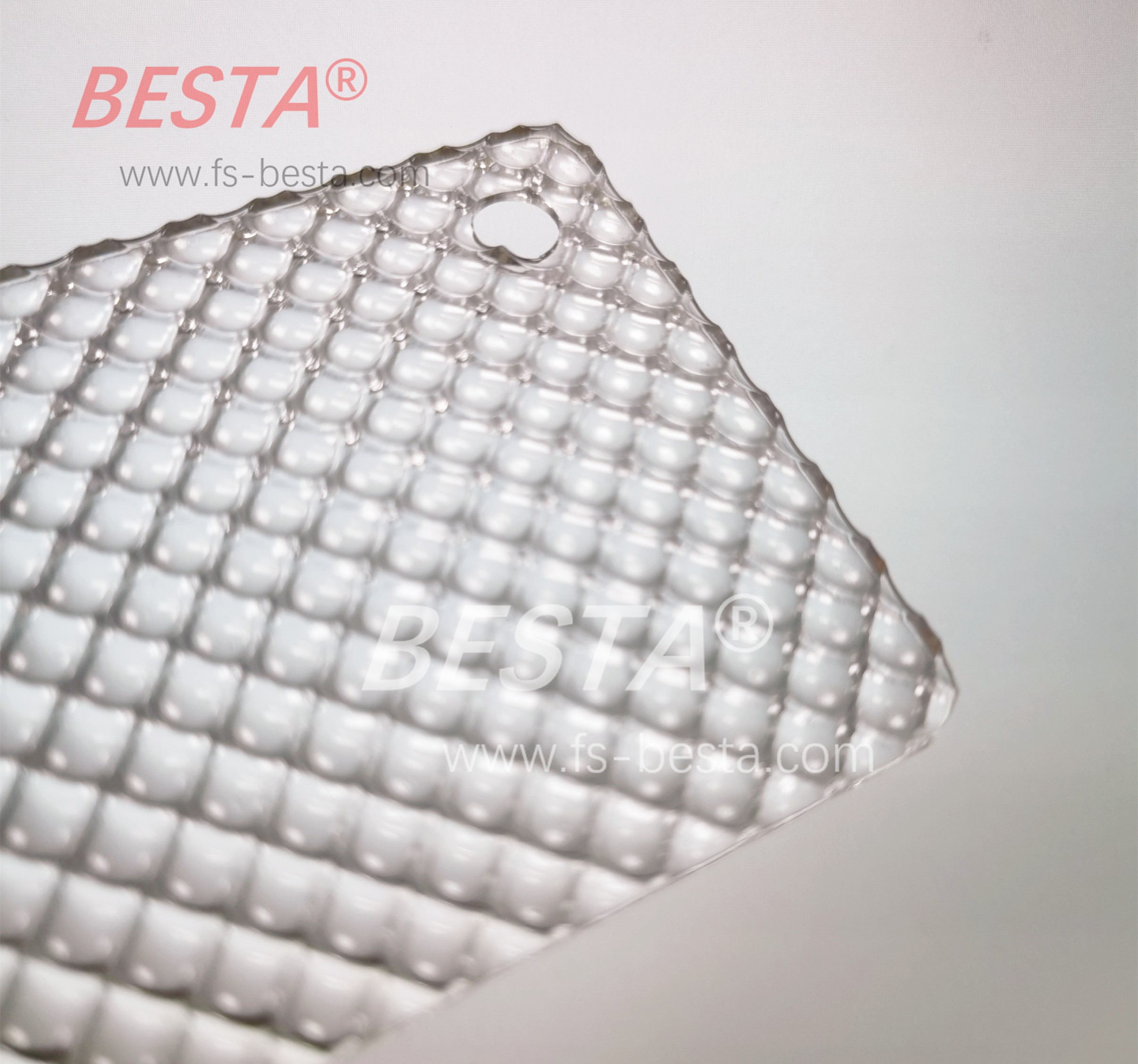 PMMA Transparent Textured Clear Acrylic Sheet 6mm Stone Grain